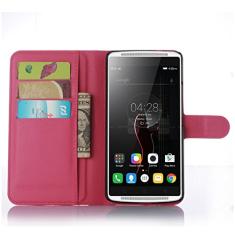 Capa carteira Lenovo VIBE X3, capa carteira flip de couro PU premium com compartimento para cartão, suporte e fecho magnético [capa interna à prova de choque de TPU] Compatível com Lenovo VIBE X3