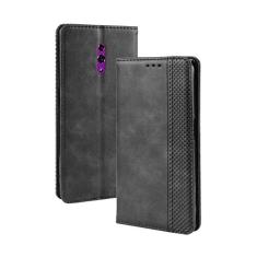 Capa para Oppo Reno, capa flip carteira de couro para Oppo Reno, capa magnética retrô para celular, capa carteira de telefone com compartimentos para cartão