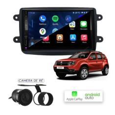Multimídia MP10 CarPlay e Android Auto Duster 2009 a 2016 - First Opti