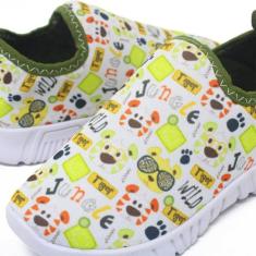 Tênis Infantil Escolar Calce Facil Leve Confortável DOG Amarelo - Bean