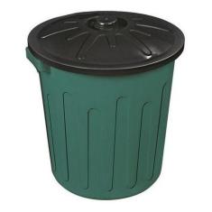 Lixeira 30 Litros +saco De Lixo 60 Litros Com 100 Unidades - JSN, Cinz