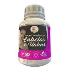 Polivitamínico Cabelos E Unhas 500Mg 60 Cápsulas - Lider Vendas