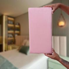 Cabeceira Cama Box Casal Modular Estofada - Viena Designer, Rosa