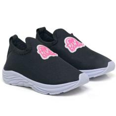 Tenis Meia Infantil Feminino Menina Personagens AntiDerrapante Confort