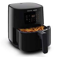 Philips Walita Preta Fritadeira Airfryer Digital Série 3000, 4.1L de capacidade, Garantia internacional de dois anos, 220V, 1400W (RI9252/90)