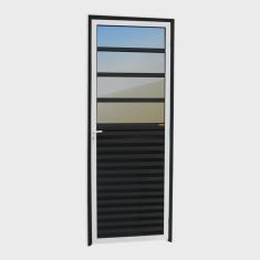 Porta de Cozinha Linha 25 Vidro Reflex 210cm x 80cm Brimak