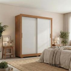 Guarda Roupa Casal Titanium 2 Portas de Correr 4 Gavetas - Zanzini