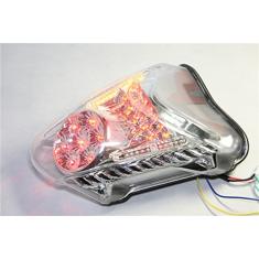 NBX- Luz de freio de luz traseira de LED transparente com indicadores de seta integrados para compatível com Suzuki Hayabusa 2008-2012 / GSX1300R