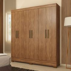 Guarda Roupa Casal 6 Portas 2 Gavetas Verso Demóbile Amendola Touch