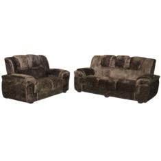 Conjunto Estofado Fluence  2 e 3 Lugares - Paraná - Marrom