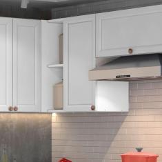 Armário Aéreo de Cozinha 41cm 1 Porta Unna Poliman Móveis Branco