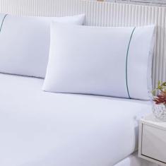 Jogo De Cama Lençol 100% Algodão Percal 150 Fios King Gran Moratta 3 P