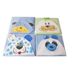 Toalha De Banho Carinhas Com Capuz 70x90cm Dupla Face (com Forro De Fr