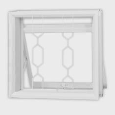 Janela de Aço Maxim-Ar 50x50cm com Grade mgm