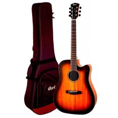 Violão Elétrico Aço 6 Cordas Cort Core-dc Amh Black Burst Op