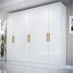Guarda-roupa Casal 6 Portas 2 Gavetas Gliese Espresso Móveis
