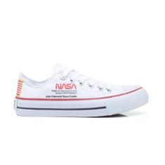 Tenis All Nasa Feminino Masculino Star Cano Baixo 905Te, Branco, 38