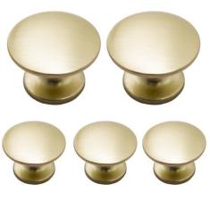 Puxadores Ponto Redondo 31,5mm 05 Peças Guarda-Roupa Gavetas - Renna, 