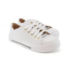 Tênis Casual Moleca Fechamento por Cadarço Feminino-Feminino