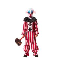 Fantasia Halloween Palhaço Infantil Com Máscara de Terror - Fantasias 