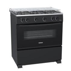 Fogao 5 Bocas Venax Picasso GIIi Preto Fosco Gas Glp