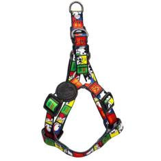 Coleira Peitoral de passeio para cachorro Snoopy Joe Cool Quadrinhos Zooz Pets