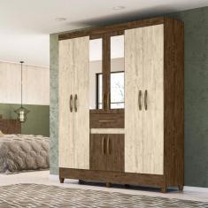 Guarda Roupa Espelho 8 Portas 1 Gaveta Portugal Moval