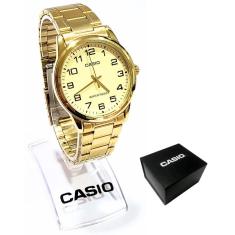 Relógio Casio Masculino Analógico Dourado MTP-V001G-9BUDF