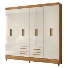 Guarda Roupa Casal Flórida 8 Portas e 4 Gavetas - Moval