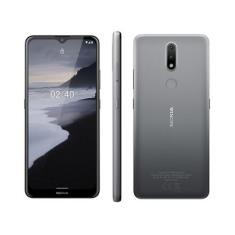 Smartphone Nokia 2.4 64GB Cinza 4G Octa-Core 3GB RAM Tela 6,5 Câm. Dup
