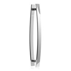 Puxador para Porta Barra Chata Curvo 80 cm Polido - Concept Home