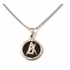 Colar Cordão Arquitetura Arquiteto Folheado Níquel - Milena Folheados