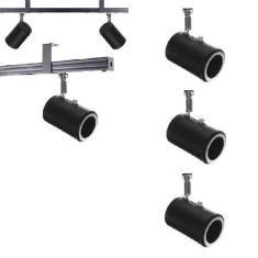 Kit 3 Spot Trilho Perfilado Eletro calha Par20 Bulbo OL8 - Hiperlight