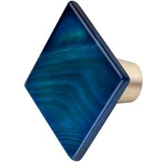 Amogeeli 4 puxadores de armário de latão ágata cristal com parafusos, puxadores decorativos para cômoda de gaveta