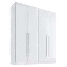 Guarda Roupa 4 Portas 3 Gavetas Da Vinci D`doro Branco