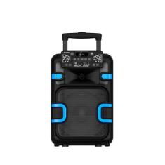 Caixa de Som Amplificada Bluetooth 850W Bomber Trolley 850 preta TWS