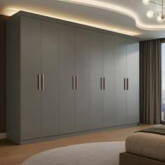 Guarda Roupa Casal 8 Portas 4 Gavetas Paris Espresso Móveis