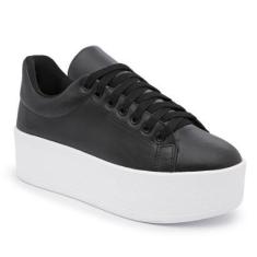 Tênis Casual Feminino Flatform Cano Baixo Confortável-Feminino