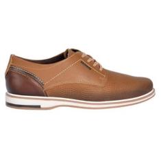 Sapato Social Masculino Pegada Buck em Couro Caramelo-Masculino