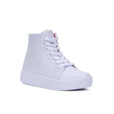 Tênis Infantil Casual Menina Fashion Cano Alto-Feminino