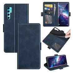 For TCL 20 Pro 5G Dual-side Magnetic Buckle Horizontal Flip Leather Case with Holder & Card Slots & Wallet