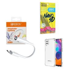Capinha Samsung A12 + Adaptador P2 Para Tipo C + Película 9D