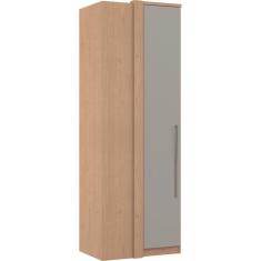 Guarda Roupa de Canto Reto 1 Porta Elegance Móveis Castro Angelin/Níquel