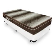 Cama Box Solteiro + Colch o De Espuma D28 - Ortobom - Light O