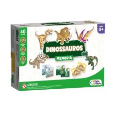 Jogo da Memória Dinossauros Infantil Divertido Pais & Filhos