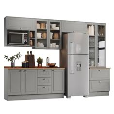 Cozinha Modulada Americana 02 Cinza - Henn