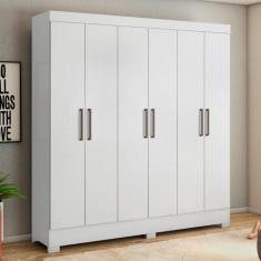 Guarda Roupa 6 Portas Bona Branco - Mais de Casa