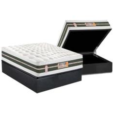 Cama Box Baú Casal: Colchão Molas Ensacadas Castor Pocket Silver Star 
