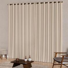 Cortina Para Janela 2,00M X 1,70M Tecido Oxford Bege - Mercado Bordado