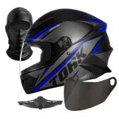 Capacete Fechado New Liberty Four R8 Original + Viseira Fumê + Narigue